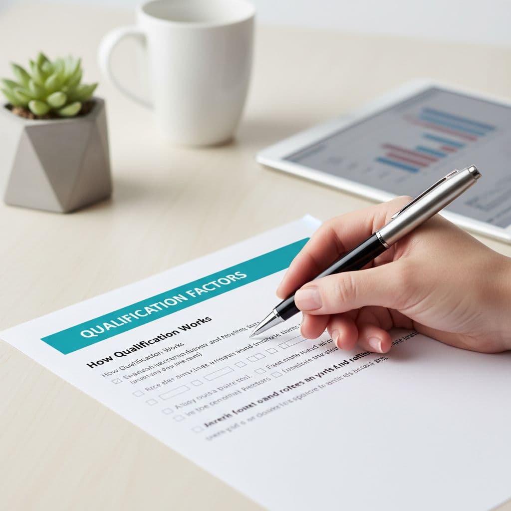 A close-up shot of a hand holding a pen over a professional bank document on a desk.